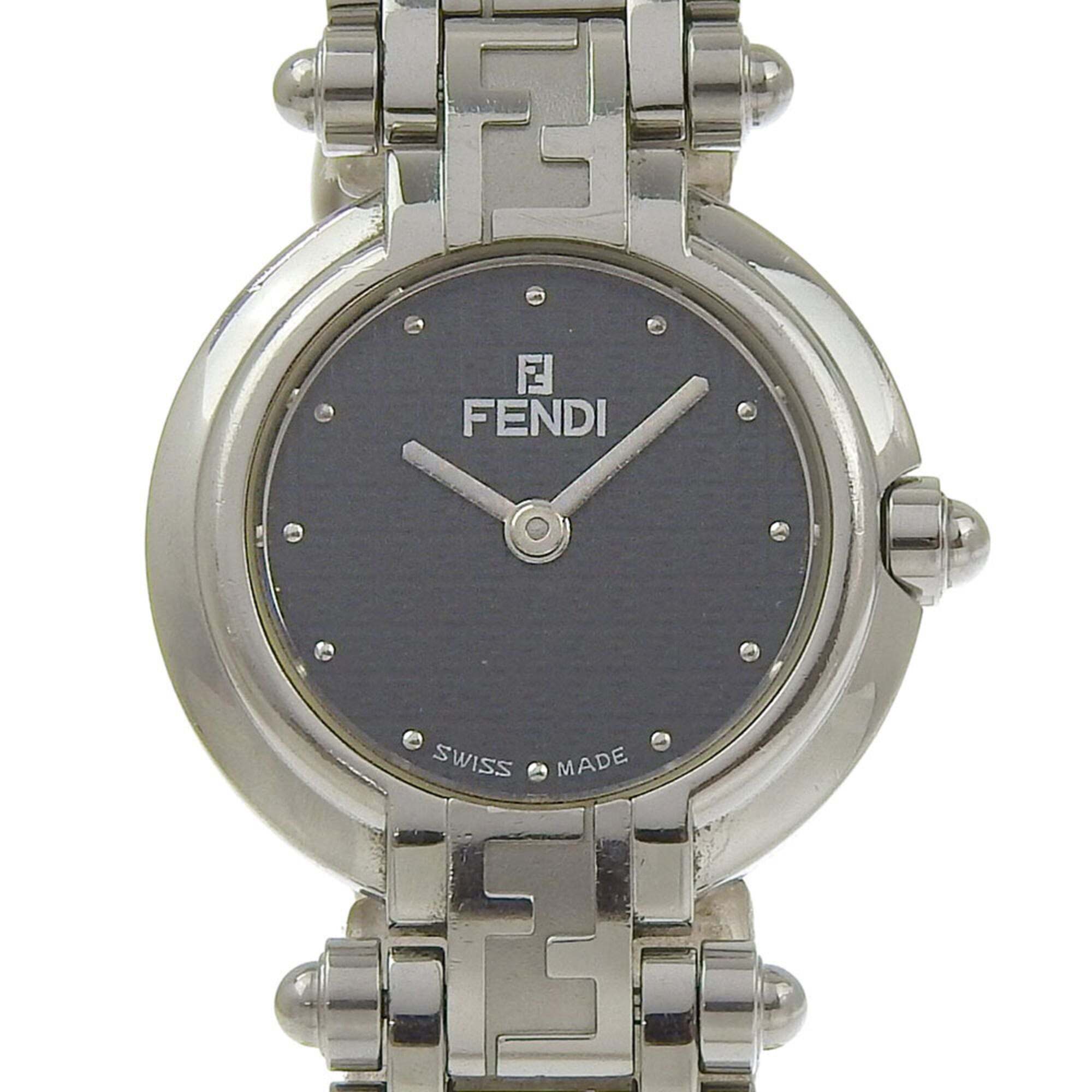 Fendi Olologi Women's Watch, 750l Stainless Steel, Quartz Movement, Analog Di...